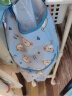 拉比儿童罩衣食饭衫防水饭兜男女宝宝婴儿长袖围兜反穿衣 灰蓝 110 晒单实拍图