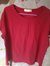 艾路丝婷夏装短袖T恤女上衣韩版修身圆领纯色棉体恤TX3361 酒红色 180/100A/XXXL 实拍图