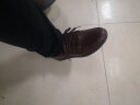 厨王男鞋厨师鞋厨房专用防滑工作鞋防水防油劳保鞋男休闲皮鞋黑色 厨王5号/棕色标准款（防滑防水） 39 实拍图
