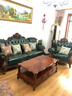 格澜帝尔（growdear）欧式实木雕花沙发客厅家具别墅一二三四位沙发美式头层真牛皮沙发 三人位（全皮） 实拍图
