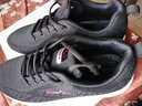 红蜻蜓（RED DRAGONFLY）男鞋跑步鞋低帮系带运动鞋男新品时尚休闲网面透气户外慢跑旅游鞋 C0210018 黑色 40 实拍图