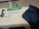 文雅丽军训枕头陆式专用天然乳胶军绿色枕头颈椎睡眠浅绿枕芯学生宿舍枕 偏硬款-火焰蓝 单只 实拍图