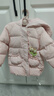 笛莎童装女童立体郁金香连帽羽绒服2025冬季新款女宝宝可爱精致羽绒服 粉晶色 100 实拍图