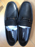 奥康品牌男鞋豆豆鞋新款男士休闲皮鞋软皮软底一脚蹬懒人鞋子套脚 黑色 40 (250mm) 实拍图