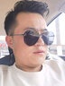 帕森（PARZIN）偏光太阳镜 男士金属大框遮阳眼镜蛤蟆镜开车驾驶镜潮墨镜PZ8204 黑框黑灰片 实拍图