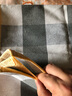 苓磐【厂家直销】老粗布枕巾加厚加大单人枕巾四季透气吸汗枕头巾 大灰格子 一对装（实发2只枕巾） 实拍图