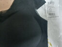 六月玫瑰 内衣女新款无痕透气轻薄无钢圈背心式文胸内衣薄款2件装 黑色+肤色 M 实拍图