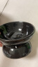 派乐特宠物猫碗陶瓷黑色猫咪食盆喝水器狗饭碗高脚斜口防打翻1个装 晒单实拍图