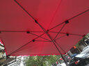 幻航遮阳伞户外摆摊太阳伞大雨伞大型防晒伞摆摊伞庭院四方伞加粗加厚 红色3X3六骨加粗骨架 实拍图