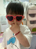 飞行宝宝（BABIATORS） 儿童太阳镜宝宝防晒墨镜男女童爱心眼镜婴幼儿防紫外线1-6岁柔软 Heart小甜心系列 西瓜红 3-5岁 实拍图