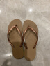 havaianas哈唯纳Slim小蛮腰细带夹脚人字拖平底海边沙滩夏童款成人款 0090-火耀黑 39/40巴西码 实拍图