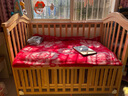 小硕士婴儿床实木宝宝床多功能榉木可移动新生儿童拼接大床送摇篮 现货经典版单床（送哄睡套件） 实拍图