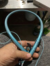 Dear Mean 所有手机通用蓝牙耳机磁吸挂脖式无线运动跑步半入耳颈挂式蓝牙耳机安卓通用 wi-08-落樱粉 实拍图