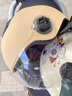 Andes HELMET 3c认证电动电瓶车头盔男士女款四季通用夏季防晒半盔安全帽哈雷 哑卡其无镜+【馈透短】 均码 实拍图