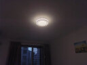 雷士（NVC） LED卧室灯 北欧简约吸顶灯 书房灯餐厅灯 简约温馨圆形卧室灯 鸟巢 | 24W三色调光 实拍图