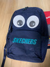斯凯奇（Skechers）双肩包男女同款书包简约时尚大容量旅行包学生背包 藏青色【经典款-约24.4L大容量】 实拍图