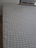 双鹤亚麻凉席三件套宿舍单人双人空调软席床单床席 绿色四菱格（棉麻） 2.0米床适用 (实发 210cm*220cm ) 实拍图