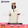FILA FUSION斐乐潮牌女子连衣裙夏季时尚宽松简约POLO领连身裙 实拍图
