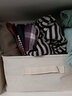 无印良品 MUJI 女式  罗纹高领毛衣 W9AA870 长袖针织衫 燕麦色X横条 S 实拍图