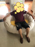 易瑞斯（Easyrest） 懒人沙发豆袋单人阳台飘窗可爱女生休闲网红小户型客厅卧室沙发 双人位（超大号）+2脚踏-标准款 实拍图