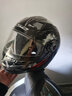 LS2摩托车头盔男女全盔四季赛车防雾3C跑盔卡丁车四季安全帽FF358 灰-狼狼图腾(赠防雾贴+头套) XXXL(建议61-62头围） 实拍图