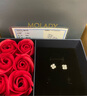 沫兰（MOLADY）S925银四叶草耳钉女士养耳洞耳环饰品生日纪念日礼物送女友 [进口锆石]璀璨四叶草耳钉*礼盒 实拍图