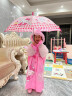 凯蒂猫 HELLO KITTY 儿童雨衣女童雨披带书包位加厚小孩幼儿卡通小学生雨衣 KT02D01011深粉 M 实拍图