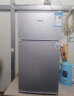 扬佳（YZJM）冰箱双门小型冷冻冷藏迷你家用冰箱双开门宿舍租房静音节能  上冷冻下冷藏BCD-72L银色高80厘米加厚款 实拍图