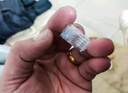 山泽 六类千兆工程专用水晶头 镀金RJ45水晶头 CAT6类8芯8P8C电脑网络接头 100个 FK-6100 实拍图