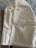 日着（rizhuo）原创设计女裤2024夏季新款小众别致白色牛仔裤显瘦小个子短裤 幕白 S 晒单实拍图