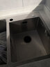 九牧（JOMOO）厨房水槽304不锈钢手工水槽双槽洗菜盆家用台上中下洗碗槽水池盆 手工大双槽（配精铜龙头） 实拍图
