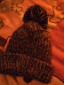 士丹熊帽子女冬天潮韩版毛线帽女青年保暖秋冬季甜美可爱针织月子帽棉帽 深麻灰 实拍图