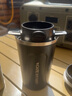 CAFE RHYME臻航 无需滤纸 600 目咖啡过滤器滤网 滤杯漏斗 手冲咖啡壶套装 黑色保温杯+滤网+托杯 实拍图