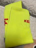 卡尔美（KELME）足球袜男女加厚毛巾底防滑成人长筒足球袜学生比赛运动袜 荧光绿色 均码 实拍图