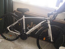 Jeep吉普公路自行车男女变速700C细轮碟刹弯把跑车越野学生赛车速飞 弯把-黑白 24速顶配 26英寸 实拍图