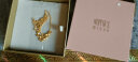 明牌珠宝母亲节礼物  足金黄金丰收麦穗精品首饰项链套链女AFB0034工费250 约42厘米 约6.14克 实拍图