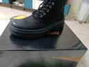W3000【头层牛皮】男鞋秋季潮鞋新款休闲高帮百搭中帮马丁靴短靴子棉鞋 W3000955-3单鞋款 41 (255mm) 实拍图