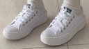 匡威（Converse）厚底鞋女鞋新款70S低帮帆布鞋松糕鞋云朵Move增高硫化鞋小个子 570257C 经典白 37.5 /7 实拍图