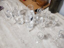 家用水晶玻璃白酒杯套装分酒器小号小酒杯一口杯中式饭店用酒盅 100七字壶6只+L03杯6只（6壶6杯） 实拍图