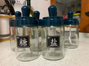 欣美雅厨房调料瓶家用调料罐盐罐调料盒组合调味罐套装醋酱油瓶玻璃油壶 北欧绿-调味6只配标签 实拍图