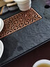 尚言坊 乌金石茶盘简易功夫茶具托盘不锈钢带排水石头干泡小茶台茶托盘 6文窗(蓄排两用)42*25cm【1200ml】 实拍图