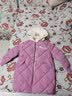 雷公仔童装女童棉衣儿童中长款棉服冬装2025冬季新款中大童棉袄女孩外套 粉红色 120 实拍图