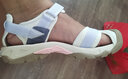 悍途（HUMTTO）户外沙滩鞋男女运动凉鞋夏季休闲包头凉鞋轻便透气溯溪鞋 象牙白浅紫-女 40 实拍图