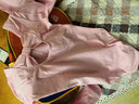 艾舞戈儿童舞蹈服女童秋季连体练功服蝴蝶结芭蕾舞演出服考级跳舞衣 粉色-长袖 140 身高120-130cm体重48-58斤 实拍图