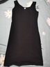 栖纪  黑色无袖打底连衣裙女春夏季新款吊带背心长裙内搭中长款 长款-黑色 L (95-105斤) 实拍图