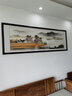 汉傲名家手绘国画客厅装饰画沙发墙画书房挂画水墨山水画风景画办公室 金秋十月 装裱含实木框 219*89cm 实拍图
