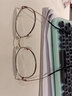 目戲（EYEPLAY）可配防蓝光近视眼镜男潮眼镜框架可选无度数平光镜女可配镜 EP-CHJ5002-C1玫瑰金色 配目戏1.60防蓝光镜片 实拍图