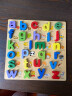 三格田（SANGTY）数字母拼图积木手抓板智力玩具婴幼儿童拼装板嵌板男女孩早教木制 小写字母（HY图文版） 实拍图