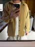 金盾 长袖衬衫男灯芯绒秋季潮流百搭潮流衬衣港风宽松休闲外套 黄色 2XL 实拍图