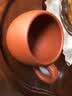 陶曦宜兴紫砂杯小茶杯品茗杯纯手工单杯主人杯带把功夫茶具小口茶杯子 朱泥带把小杯70CC 实拍图